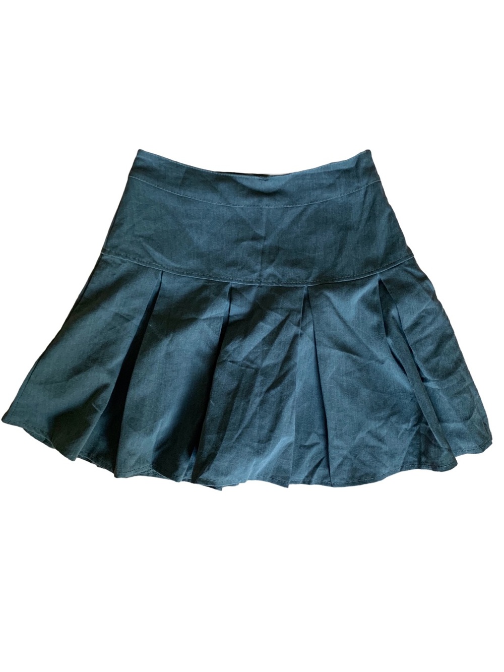 Pleated gray mini Skort
